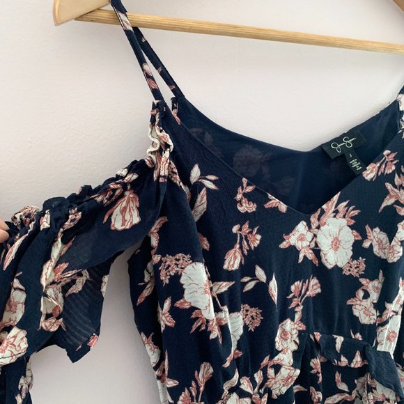 Jessica Simpson Floral Hi Low Midi Dress Size Small - Picture 4 of 4